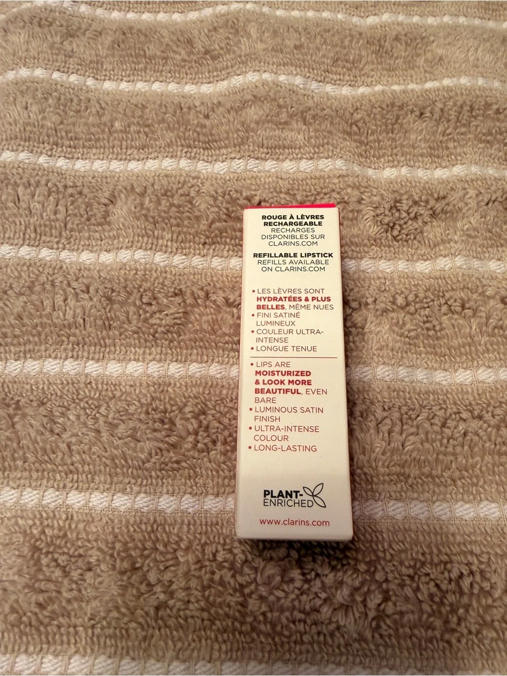 NIB Clarin’s Joli Rouge Satin Lipstick 737 Spicy Cinnamon 0.1 oz